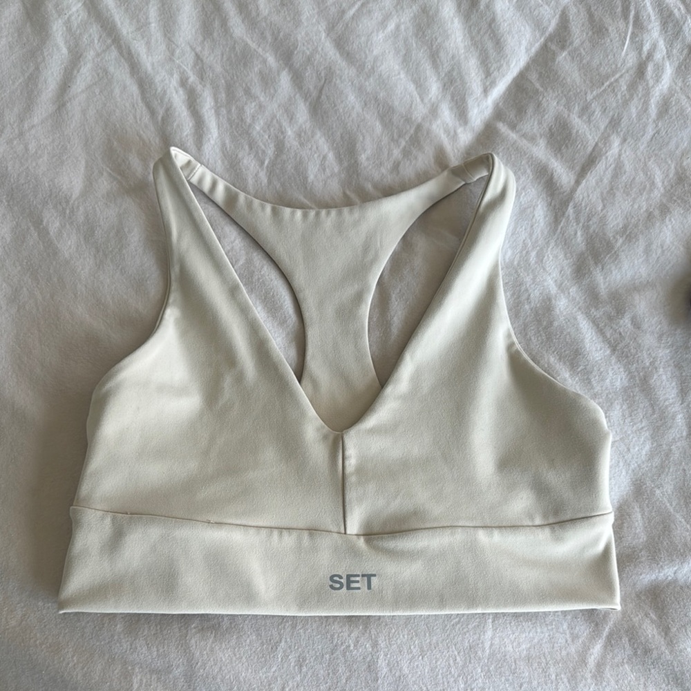 Set Active Cream Sports Bra